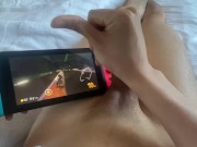 Preview 3 of Massive Cumshot Playing Mario Kart Online Ranked Competitive - Masturbating & Gaming