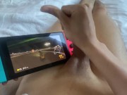 Preview 5 of Massive Cumshot Playing Mario Kart Online Ranked Competitive - Masturbating & Gaming