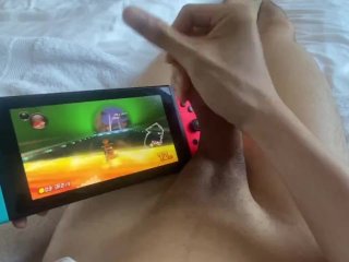 Massive Cumshot Playing MarioKart Online_Ranked Competitive - Masturbating &Gaming