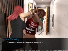Trapped 21 Amelia Walking With Vibe, Then Riding a Dildo