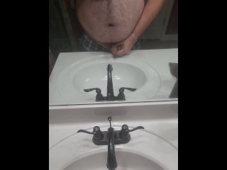 Pissing in friends sink