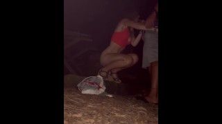 Fucked In The Woods At Night By A Blonde Scandinavian