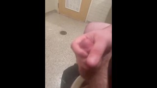 Masterbating In A Grocery Store Results In A Large Cumshot On The Floor