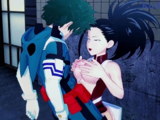 Momo Yaoyorozu and Izuku Midoriya have Deep Sex in a back Alley. - my Hero Academia Hentai