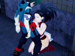Video Momo Yaoyorozu and Izuku Midoriya have deep sex in a back alley. - My Hero Academia Hentai