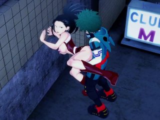 Momo Yaoyorozu and Izuku MidoriyaHave DeepSex in a Back Alley. - My Hero Academia Hentai
