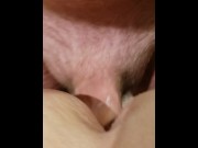 Preview 3 of Sliding in and out of her Creamy Hairy Hole