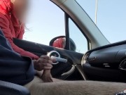 Preview 5 of DICK FLASH.  I jerk my cock in public parking and a passing girl makes me cum