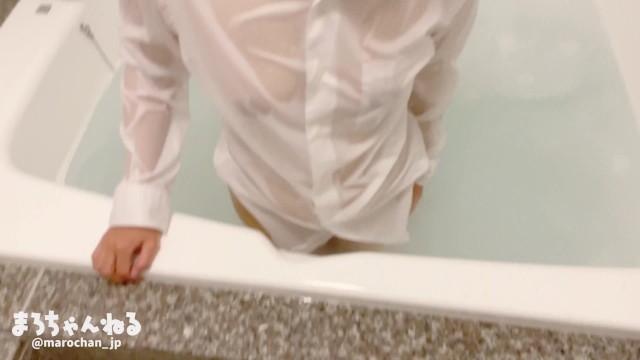 【密着混浴ローション風呂】全身ヌルヌルで感度MAX! 生ハメ立ちバックSEX 素人/パイズリ/手コキ/ハメ撮り/個人撮影/まろちゃんねる