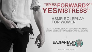 性感的 Subby 男朋友给你买了一个女性的绑带式角色扮演音频 ASMR M4F