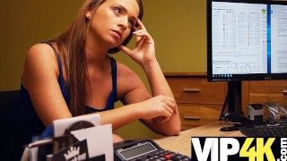 Vip4K A Naughty Bank Employee Seduces A Sexy Babe Into Having Passionate Sex