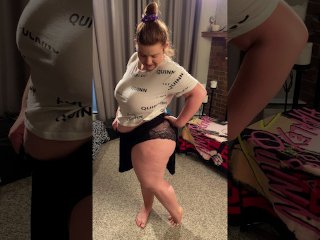 clothing fetish, plus size, huge boobs, chubby