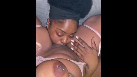 Latina sits on ebony's face in threesome