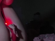Preview 2 of A beautiful girl masturbates her narrow wet pussy while no one is at home