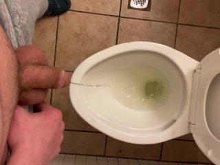 college, pissing, pissgasm, public restroom