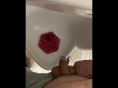 Driving through Kentucky accidentally wet myself ran to public restroom bladder shy moaning 6