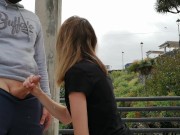 Preview 3 of Another gigantic and risky cumshot in public