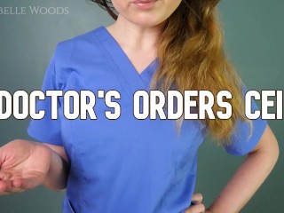 Doctor's Orders Cum Eating Instructions JOI Nurse CEI Femdom POV