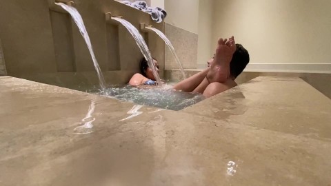 Goddess Kiffa - Sexy wet foot worship in Spa Jacuzzi EP 2 - FOOT WORSHIP - AMATEUR 