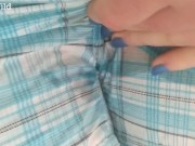 Preview 4 of I Soak My Blue Shorts Inside - C4S Teaser - Desperate Pee