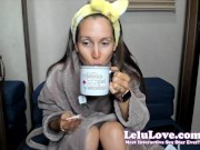 Preview 2 of Fun chat while fasting AND on my period at the same time!! :) Live webcam show replay - Lelu Love