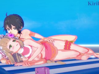 Maho and Yuuki Have_Deep Sex on the Beach. - Princess Connect! Re:Dive_Hentai