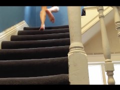 Just wearing a thong while doing laundry in the building - Screenshot 2 of 16 - Trying On Thongs