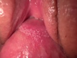 I fucked my teen stepsister, dirty pussy and close up cum inside