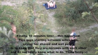 The Exhibitionist Wife Exposes Her Naked Body And Pussy In Front Of Real Strangers
