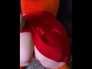 Preview 2 of Velma cosplay doggy home sextape blooper