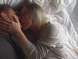 blonde, passionate, real couple homemade, point of view