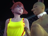 Misty trains her new Pokemon