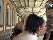 Preview 4 of Quick blowjob at the station ! Horny quicky