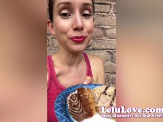 Quick behind the scenes blowjob, mirror flexing, BIG junk day eats, naked napping & more - Lelu Love