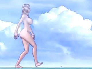 cartoon, breast expansion, animation, fetish
