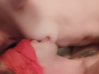 I Play with her Nipples then she Fuck my Face