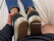 Preview 4 of My first SHOEJOB (Vans) - I let him make a BIG mess 😈