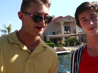 Helix twinks Garrett, Silas & Dallas in a Raunchy 3-way Vacation Fuckfest screenshot number 1