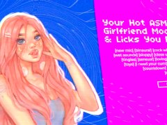 (ASMR Audio Roleplay) Your HOT ASMR Girlfriend Sucks Your Cock While You Listen in Headphones