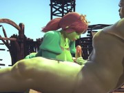 Preview 2 of Princess Fiona get Rammed by Hulk