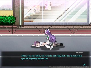 Blazing Angel_Mistletear [PornPlay Hentai sex game] Ep.4 topless in the publicstreet