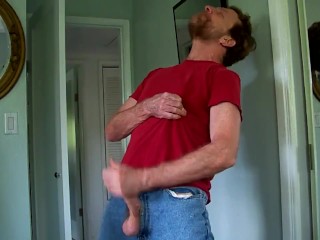 Hairyartist Slow Seduction in Jeans Commissioned Video