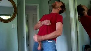 hairyartist slow seduction in jeans commissioned video