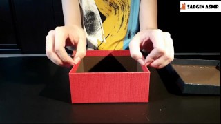 Asmr Rasca y toca cajas de regalo (sin HABLAR) Parte 3