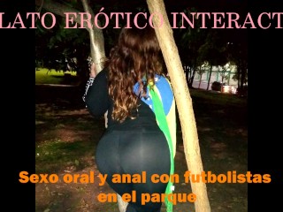 Audio Asmr - Sexo oral y anal enel parque con futbolistas