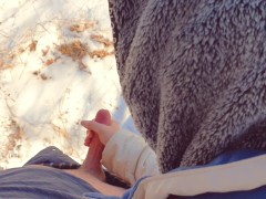 Perfect masturbation in the woods from a lovely MILF