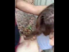 Video Southern belle gets dicked down outside from bbc while neighbors watch