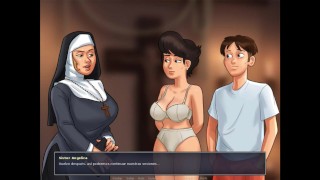 Summertime Saga Cap 46 - Een lingerie voor een religieuze MILF