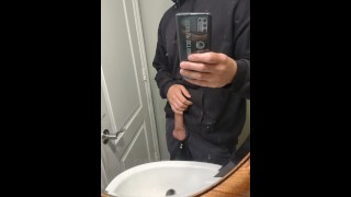 Guys shows off Fat white dick