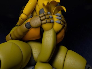 Nightmare Chica have Fun with Toy Chica